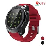 500mAh Batteriekapazitt und Bluetooth 4.0 - Eingebaute Lithium-Polymer-Batterie mit einer Kapazitt von 500mAh, 120 Stunden Standby-Zeit, Standby-Modus 5 Tage / Umfassende Nutzung 1,5 Tage / GPS 8 Stunden --- bis zur Verwendung. Sie knnen Ihr Smartphone anschlieen an die intelligente Uhr über die Bluetooth-Funktion.