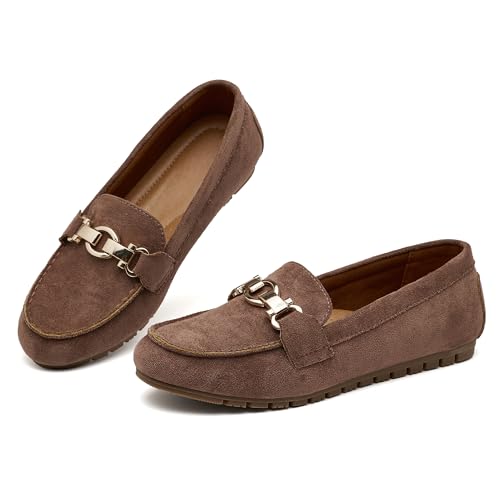 Image of VERDASCO Women's Loafers Comfort Slip-Ons Flat Work Shoes Casual Moccasins Penny Loafers Lady Dress Shoes