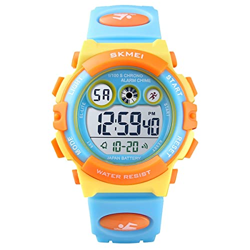 Image of GOLDEN HOUR Watches for Kids Digital Sport Waterproof Boys Girls Watch Outdoor 12 /24 H Alarm EL Backlight Stopwatch Military Child Wristwatch Ages 3-15