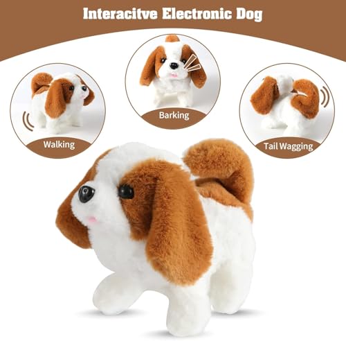 Bestie toys Plastic Barking, Wagging Tail, Walking Puppy, Battery Operated Cute Dog with Barking Sound(Battery Not Included) - Image 5