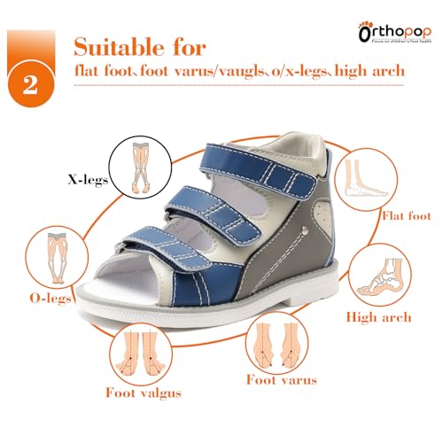 Orthopedic Sandals for Toddler with Arch Support, Kids Low Back Shoes2