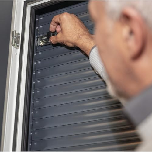 ABUS Rollladensicherung RS97 - Hochschiebeschutz für Rollläden - Montage ohne Bohren und Schrauben - ABUS-Sicherheitslevel 2 - 08187 - 2er Set