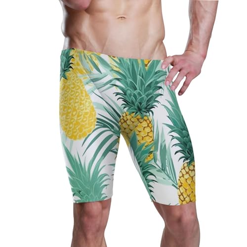 UMIRIKO Pineapple Fruit Men's Swimsuit Swim Jammers L B0400886