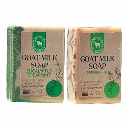Honey Sweetie Acres Eucalyptus Mint & Peppermint Goat Milk Soap 2-Pack