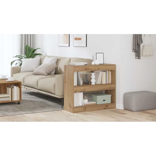 Estantería de madera roble Artisan diseño moderno y robusto con acabados texturizados premium 4