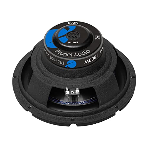 Planet Audio Pl10S Pulse Series 10 Inch Car Subwoofer - 800 Watts Max, Single 4 Ohm Voice Coil, Sold Individually, For Truck, Boxes And Enclosures, Use With Amplifier #TOP2