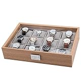 MODERN & PRO watch box watch case watch Organizer Storage Display Box Wooden, MDF, Glass, velvet,...