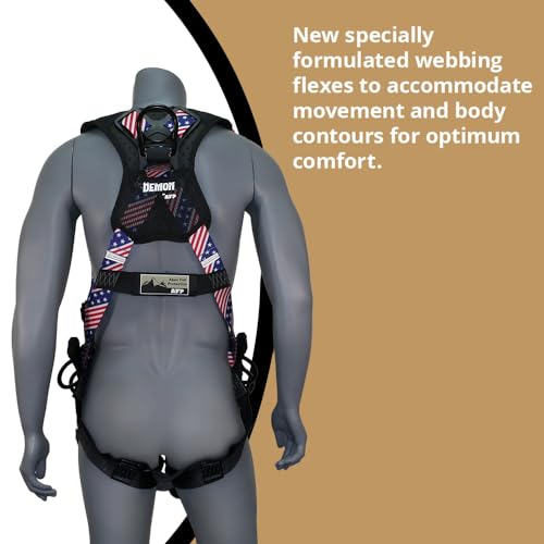 Image of AFP Demon Fall Protection Comfortable Safety Harness (OSHA /ANSI PPE)