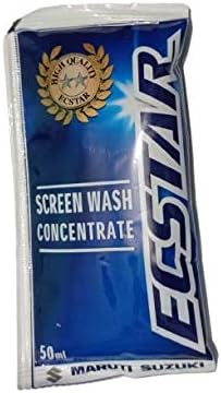 R.E Ruby Ecstar Screen wash Concentrate Fast Cleaning of Rain/Water Drops for Safe Driving - 50 ML (Pouch) Car Care/Car Accessories/Automotive Products