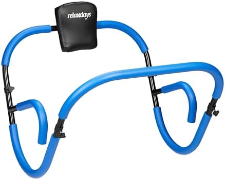 Relaxdays Bauchtrainer AB Roller, Bauchmuskeltrainer, faltbar, Hx...