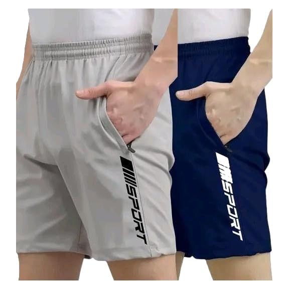 fayrouz Men Boys Soft Fabric Boxer Shorts for Gym Workout Training Sports Use Pack of 2 Navy Blue S-picture-24