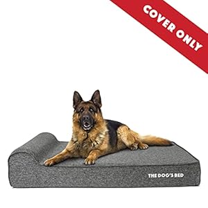 Replacement-Outer-Cover-Cover-ONLY-NO-Bed-for-The-Dogs-Bed-Orthopedic-Memory-Foam-Dog-Bed-Washable-Poly-Linen-Fabric-Extra-Large-46-x-28-x-6-Grey-Poly-Linen - Cucciolini Doodles Replacement-Outer-Cover-Cover-ONLY-NO-Bed-for-The-Dogs-Bed-Orthopedic-Memory-Foam-Dog-Bed-Washable-Poly-Linen-Fabric-Extra-Large-46-x-28-x-6-Grey-Poly-Linen