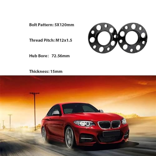 Entretoise de roue 15mm 5x120 pour BMW Série 3 E46 E90