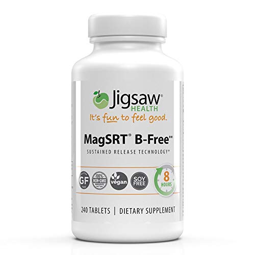 MagSRT (Jigsaw Health Magnesium w/SRT - B-Free) Premium, Organic, Slow Release Magnesium Supplement