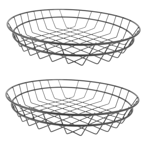 2 Pcs Chips Basket Storage Baskets Fried Food Basket Fryer Basket Chef Cooking Basket Fry Basket Stainless Steel Container Desktop Sundries Basket Stainless Steel Basket Black NAMOARLY