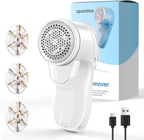 Rasoir Anti Bouloche, Anti Bouloche Appareil avec 3 Lames Remplaçables, Anti Bouloche Vetement, Rasoir Anti Bouloche Electrique pour Literie Mobilier, Rasoir Peluche Bouloche Rechargeable
