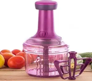 Vegetable Push Chopper || Ideal for Vegetables and Fruits || Hand Press Food Chopper || Stainless Steel Blade