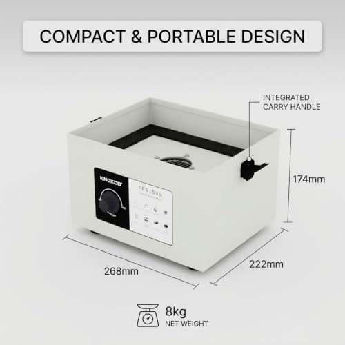 Image of SYNCRA Fume Extractor | Smoke Absorber With Tiltable Intake Angle | Includes 8 Carbon Filters | Tabletop Suction Fan For Electronics Projects (FE1150S)