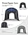 KING BIRD 10' x 20' Heavy Duty Anti-Snow Carport Round Style Outdoor Instant Garage Car Canopy with Reinforced Ground Bars
