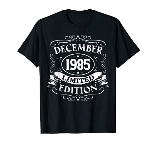 Diciembre 1985 Edición Limitada Regalo Nacido En Diciembre 1985 Camiseta