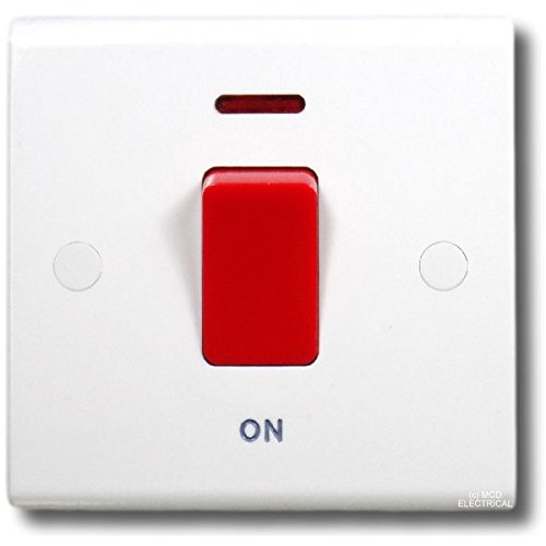 Deta S1300p Double Pole Switch With Neon Indicator 1 Gang 45 Amp
