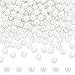 PandaHall Elite About 200 Pcs 8mm Tiny Satin Luster Glass Pearl Bead Round Loose Spacer Beads for Jewelry Making White