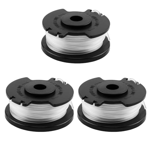 Lot de 3 bobines de fil de rechange pour Einhell GE-CT 18/28 Li, débroussailleuse, fil en nylon 1,6 mm x 5 m, convient pour coupe-bordure Einhell GE-CT 18/28 Li, GE-CT...