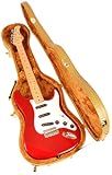 Electric Guitar Case for Fender Stratocaster Telecaster Strat, Tele, Epiphone Coronet, Rickenbacker 610 and more Douglas EGC-450 ST Tweed Gold