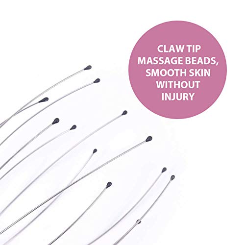 Eastdall Massageador elétrico de couro cabeludo raspador portátil de cabeça massageador raspador por