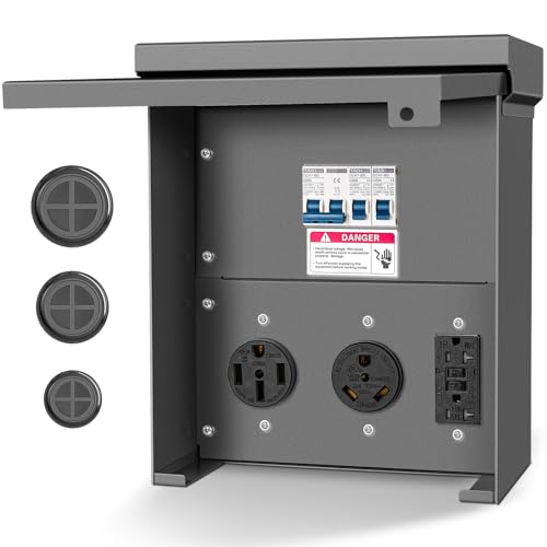 Temporary Power Outlet Panel,Rv Electrical Panel,50 30 20 amp rv ...