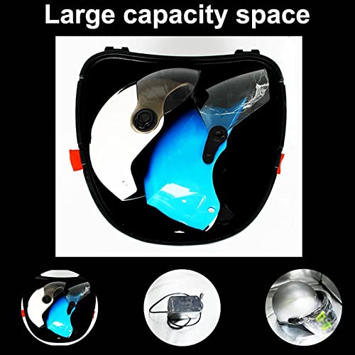 Evita cargar tu casco con este baúl trasero de moto 48L impermeable 4