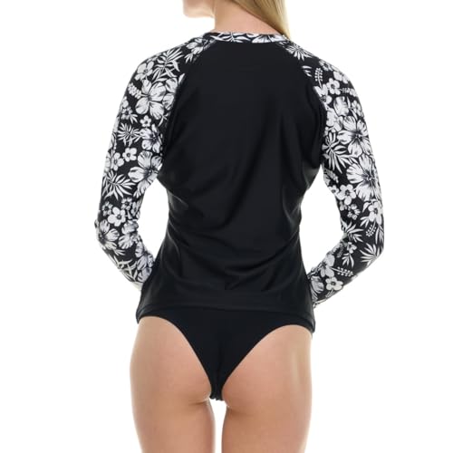 Image of Hurley Rash Guard for Women, Womens Rash Guard Long Sleeve Shirts, Rashguard Swim Shirt Women UPF 50+ SPF & UV Protection