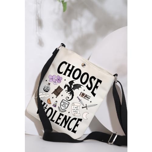 MAOFAED Literary Crossbody Bag, Fantasy Reader Gift,Bookish Merchandise, Fantasy Book Lover Gift (chooseolence)4