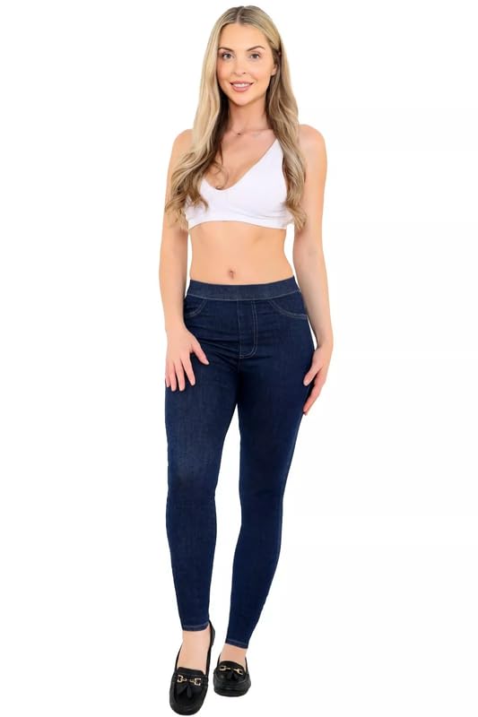 Ex Famous Store Pull On Jeans for Women UK 6-22, High Waisted Jeans Women Stretchy Ladies Jeans Skinny Denim Jeans Women Jeggings for Women UK - Image 6