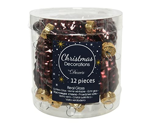 Christmas Decorations Christbaumschmuck Zapfen Glas 6cm x 12 Stück...