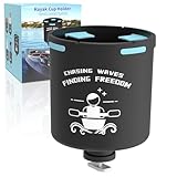 Huntury Kayak Cup Holder with Rubber Tabs, Fishing Tool and Lures Storage, Kayak Water Bottle Holder, Kayak Drink Holder, Tracck Mount Accessories, Track Mount Gear, Pack of 1