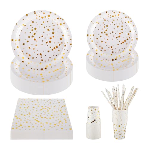Service de table de fête à motifs étoiles pour illuminer vos Noëls