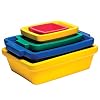 Small Green Ice Pan 2.5 Liter Ice Holder - Stackable, Lightweight, Leak-Proof Ice Container - Frozen Sample Containers w/EVA Material to Withstand Dry Ice, Liquid Nitrogen, Chemical Solvents