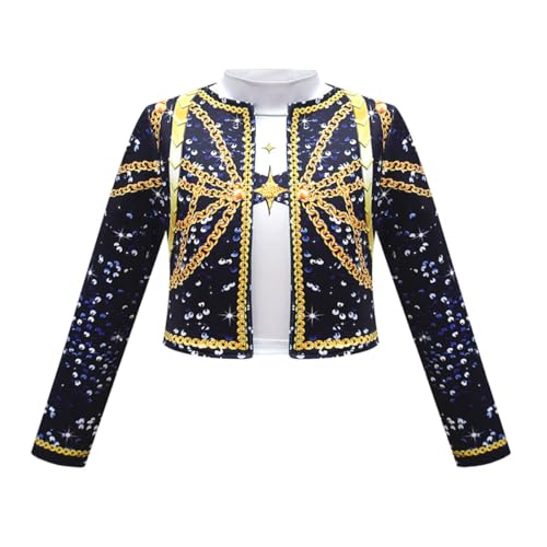 Girls Fancy Stage Outfit Set 3PCS Singer Costume 4-12Years3