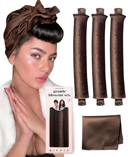 Grande Heatless Curls Overnight Rods - Upgraded Directional Grip Velvet