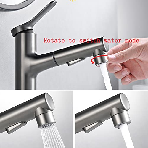 Grifos mezcladores de baño retráctiles para un lavado cómodo 3