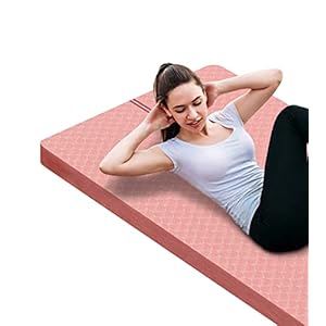 nuveti Large Exercise Mat – 15mm/20mm/30mm Thick Yoga Mat | Workout Mat for Fitness, Yoga, Pilates, Stretching & Floor Exercises for Women & Men with Free Carrying Bag
