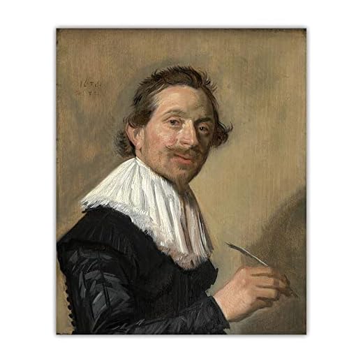 Frans Hals affisch och tryck《Porträtt av Jean de la Chambre vid 33 års ålder》Canvasmålning Estetisk väggkonst hem Inredning Bild 60x80cm x1 Ingen ram