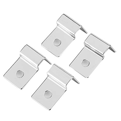 TOPINCN 4Pcs Aquarium Cover Bracket Stainless Steel Fish Tank Glass Cover Clips Fish Tank Lid Holder Support(10mm) - Image 8