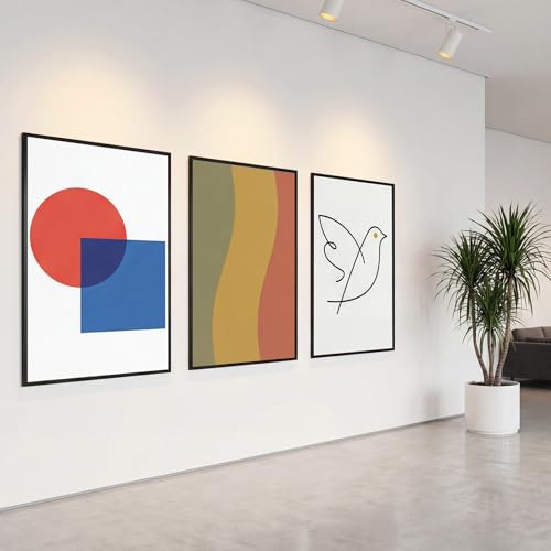 Image of QUTREY 24x36 Poster Frames 3 Packs, Black Frames 24x36 for Wall Gallery, Display 24 by 36 Posters, Photos & Art Prints Vertically or Horizontally