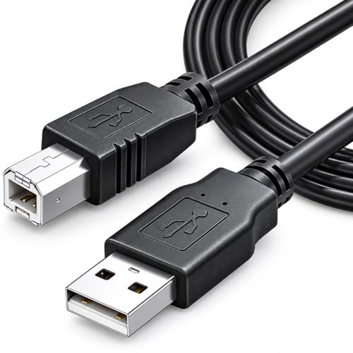 CABLEPELADO Câble d'imprimante, câble USB 2.0 type A vers type B, compatible avec HP, Epson, Canon, Brother, Lexmark, Scanner, Disque dur, Photographie...