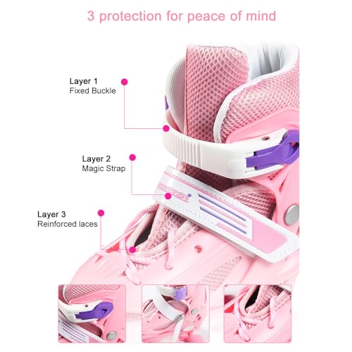 Patins à roulettes ajustables pour apprendre à patiner sans douleur - 6