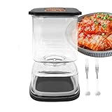 Frascos para Encurtidos,Recipiente de Fermentación y Almacenamiento con Filtro - Frasco Hermético De Encurtidos Y Aceitunas | para Almacenar Avena Golosinas Ensalada Harina Azúcar Café y Más en la Coc