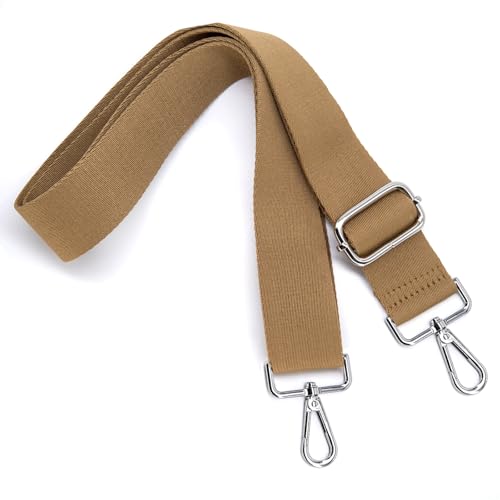 Image of S&loyoe Thickened Solid Color Purse Straps Replacement Crossbody Bag Strap Adjustable Wide Guitar Straps for Handbags 1.5inch