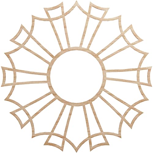 Image of Ekena Millwork 34 inchOD x 12 inchID x 1 /4 inchT Augustus Wood Fretwork Pierced Ceiling Medallion, Alder